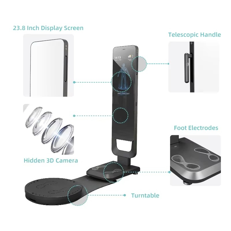 Nutrition Of Fitness - スマートフィットネスミラー ボディスキャナー 栄養分析器