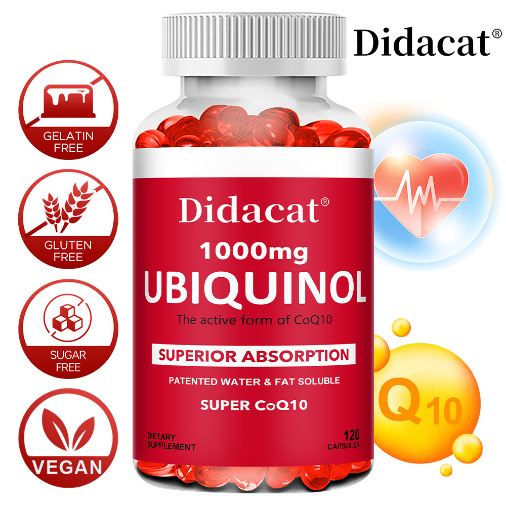 ユビキノールCoQ10植物性ソフトジェル1000mg、天然抗 - Coq10 Ubiquinol Softgel のレビューと価格