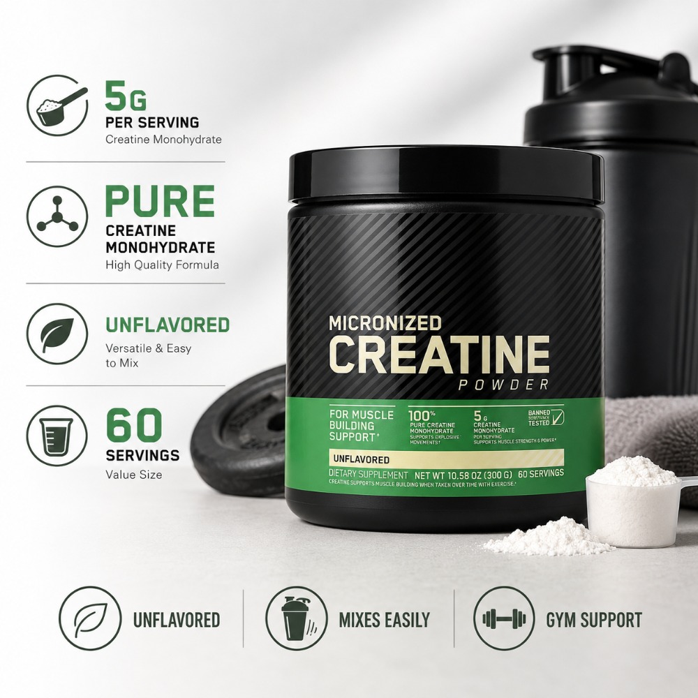 クレアチン一水和物パウダー 300g 筋力サポート マッスル - Nutrition Of Fitness のレビューと価格